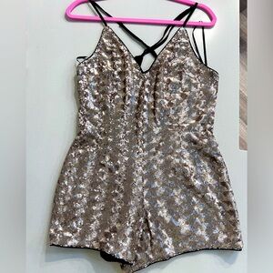 Forever 21 sequined romper